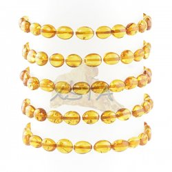 Baltic amber bracelet honey color